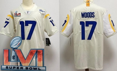 Nike Rams Men & Women & Youth 17 Robert Woods Limited Bone 2022 Super Bowl LVI Bound Vapor Jersey,We sell and wholesale Nike Rams Men & Women & Youth 17 Robert Woods Limited Bone 2022 Super Bowl LVI Bound Vapor Jersey on line form chian!